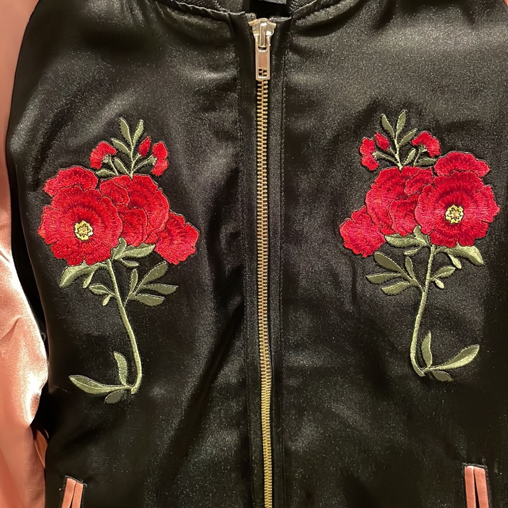 Satin Bomber Jacket - Picture 3 of 7